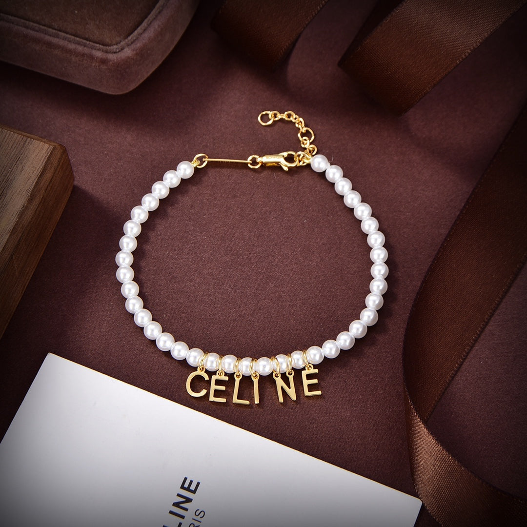 Celine Triomphe Paris Pearl Necklace